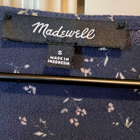 SOLD 🚫Madewell Button Front Cap Sleeve Midi Retro Dress - Picture 6 of 10